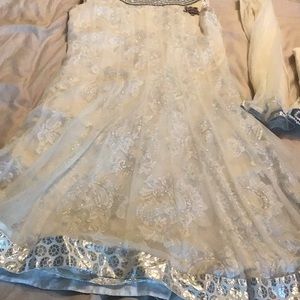 Kurta with skinny pants & scarf